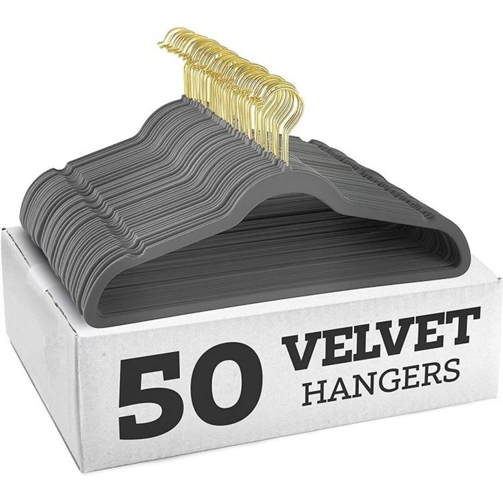 velvet grey hangers real simple velvet hangers