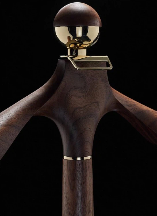 standing hanger for hotel custom wood hangers
